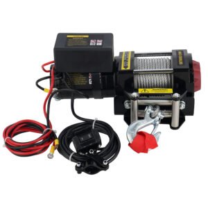 Electric Winch 3500 lb 12V with Synthetic Rope & Wireless Control