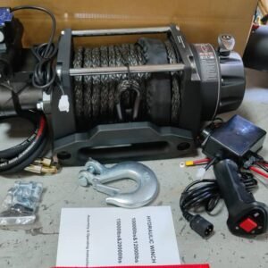 Hydraulic Winch 15000 lb with Synthetic Rope & Wireless Control